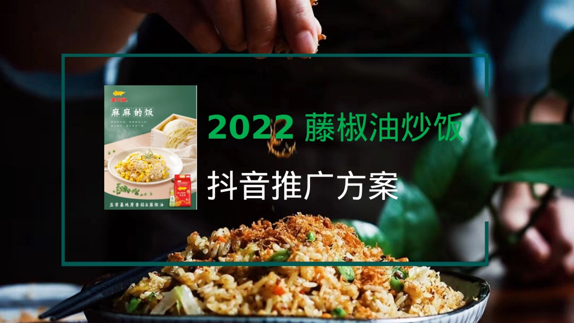 2022藤椒油炒饭抖音推广方案封面:项目需求解读与全域推广策略