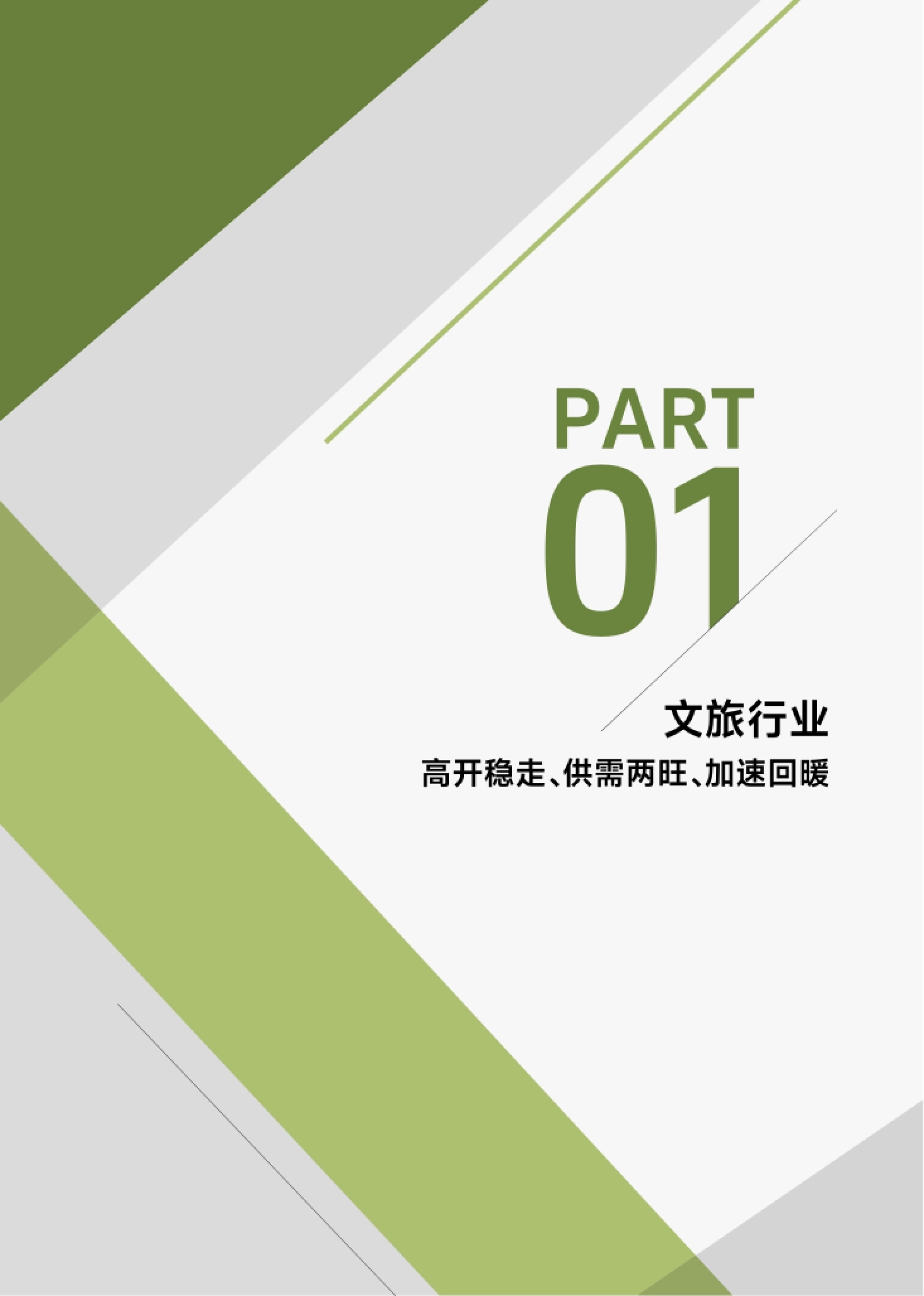 第3页 “文旅行业”章节封面页