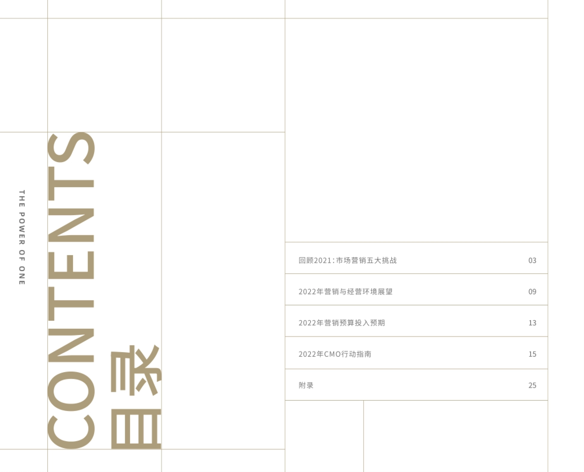 回顾2021：市场营销五大挑战 03 ONE 2022年营销与经营环境展望 