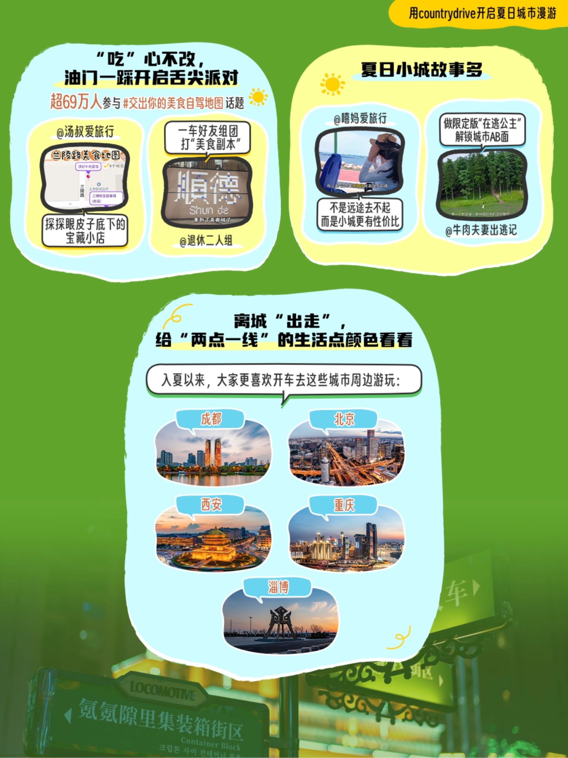 用countrydrive开启夏日城市漫游 心不改, 夏日小城故事多 油门一