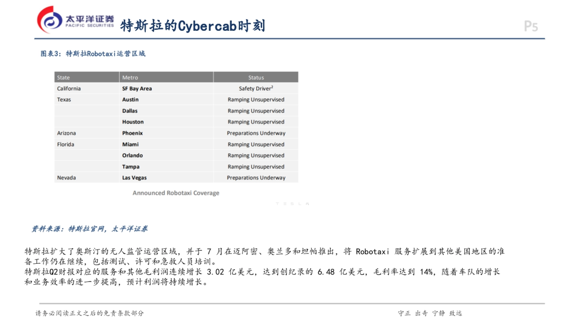 2026汽车行业深度报告：从特斯拉Cybercab看EMB+SBW-太平洋证券_第5页