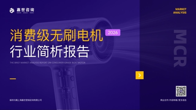 2026年消费级无刷电机行业报告-嘉世咨询