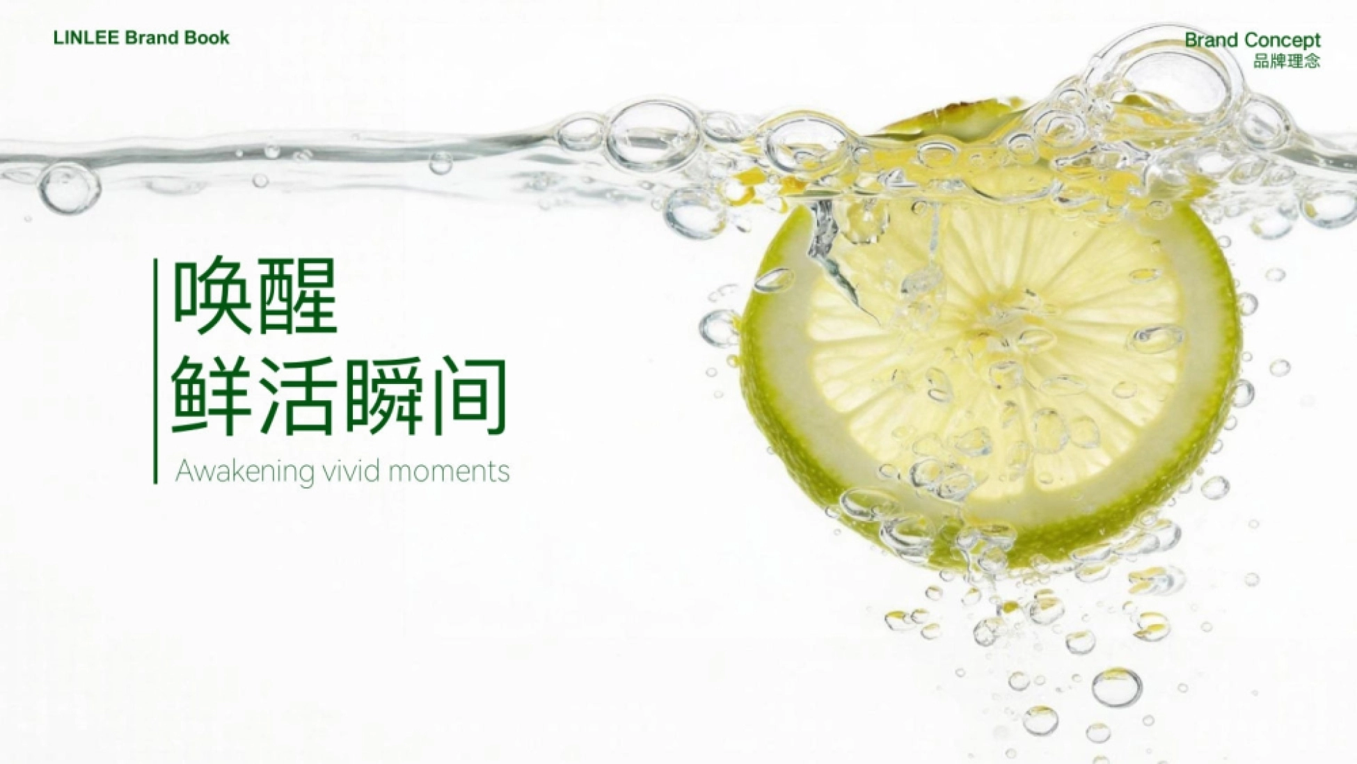 品牌理念页 唤醒鲜活瞬间 品牌3.0的理念口号版式