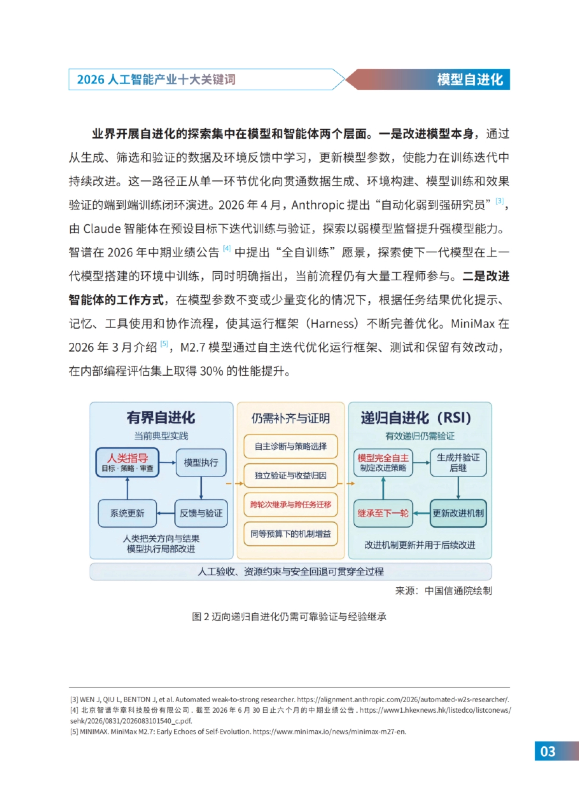 迈向递归自进化仍需可靠验证与经验继承